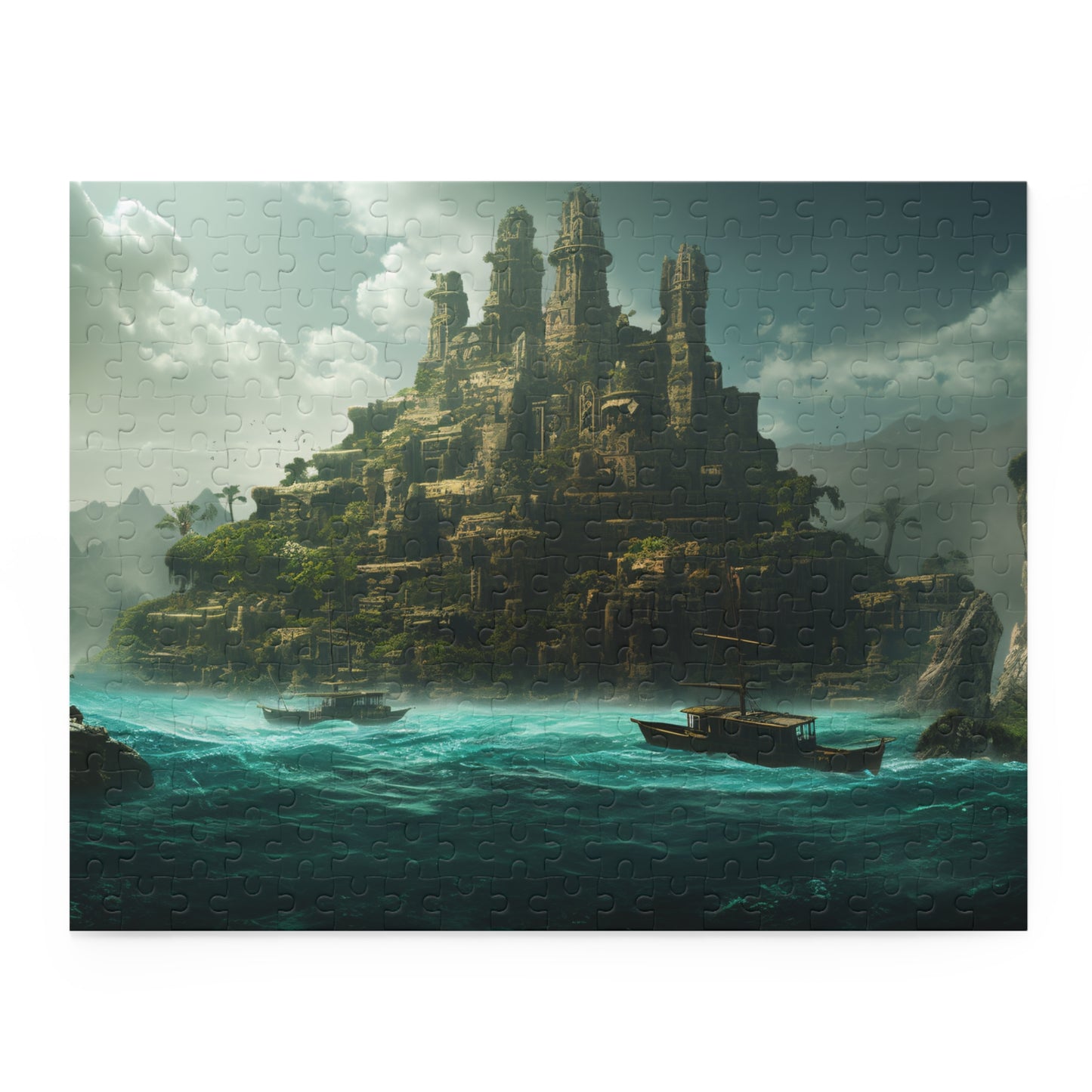 "Lost Atlantis Jigsaw Puzzle - Uncover mysteries with captivating underwater artwork"