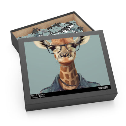 Giraffe Hipster Puzzle: Speckled Specs | Puzzle | Back-to-School, Fall Picks, Games, Holiday Picks, Home & Living, Puzzles, TikTok, Valentine's Day, Valentine's Day Picks | Prints with Passion