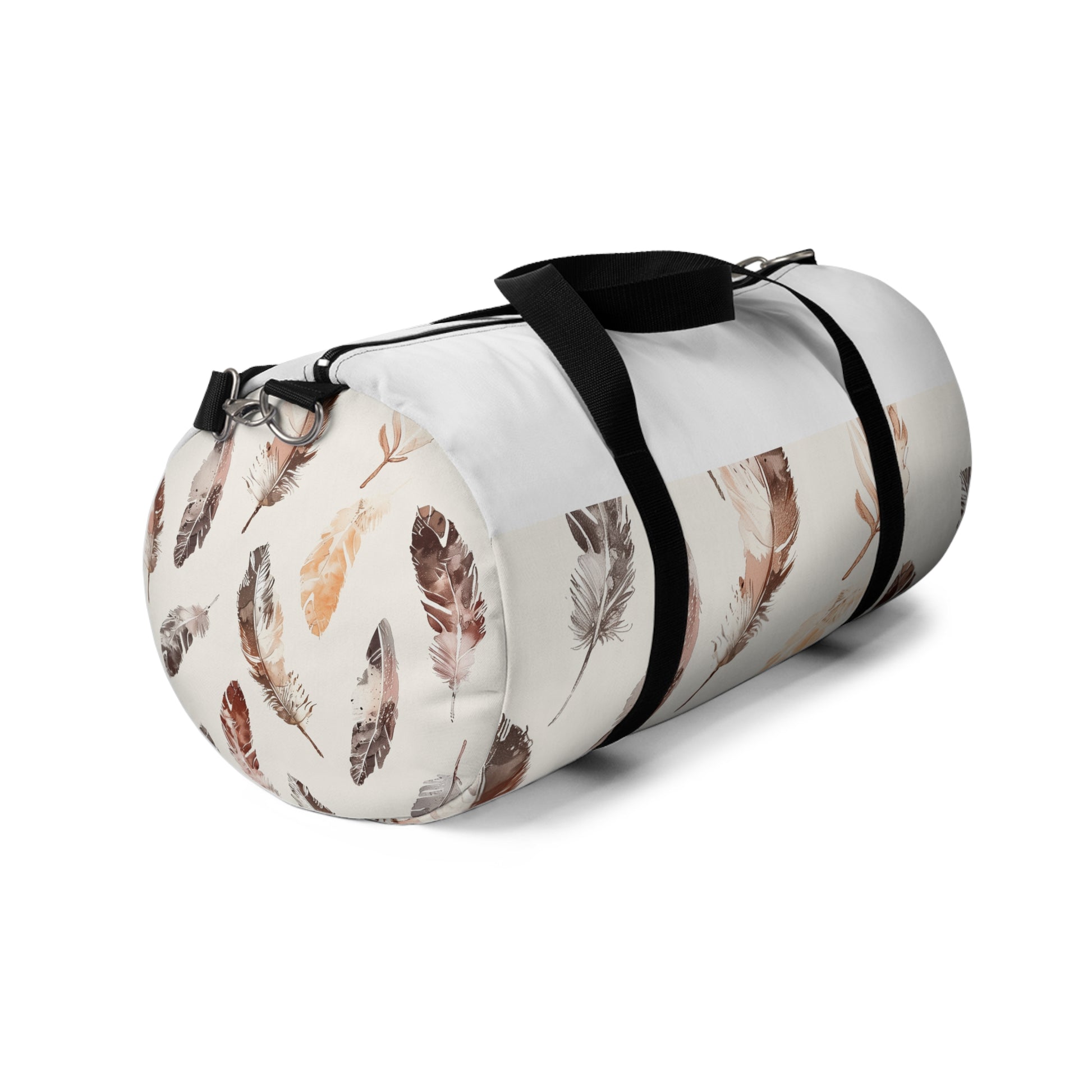 Boho Feathers Duffel Bag | Duffle Bags | Accessories, All Over Print, AOP, Assembled in the USA, Assembled in USA, Bags, Duffle, Made in the USA, Made in USA | Prints with Passion