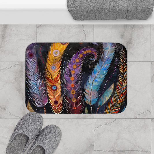 Feather Flow Bath Mat | Bath Mats | Bath, Bathroom, Home & Living, Indoor, Sublimation | Prints with Passion