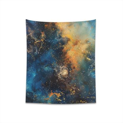 "Galactic Tapestry: A Cosmic Masterpiece - High-quality and stylish galaxy tapestry, perfect for all seasons and makes a great gift. Available in 34"×40" and 57"×57" sizes. Explore more at BenCPrints."