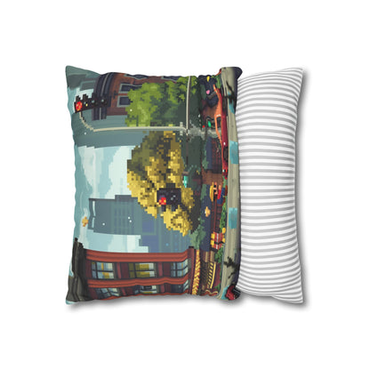 "8-Bit Dreams Pillowcase - Vibrant and Colorful Classic Video Game Design for Retro Gamers | High-Quality Material, Comfortable, and Stylish for All Seasons | Makes a Great Gift - Shop Now!"