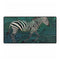 Techno Zebra Running Through Circuits — XL & XXL Desk Mat — Full Top-Down Artwork View