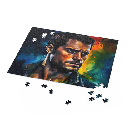 Henry Cavill Neon Watercolor Puzzle