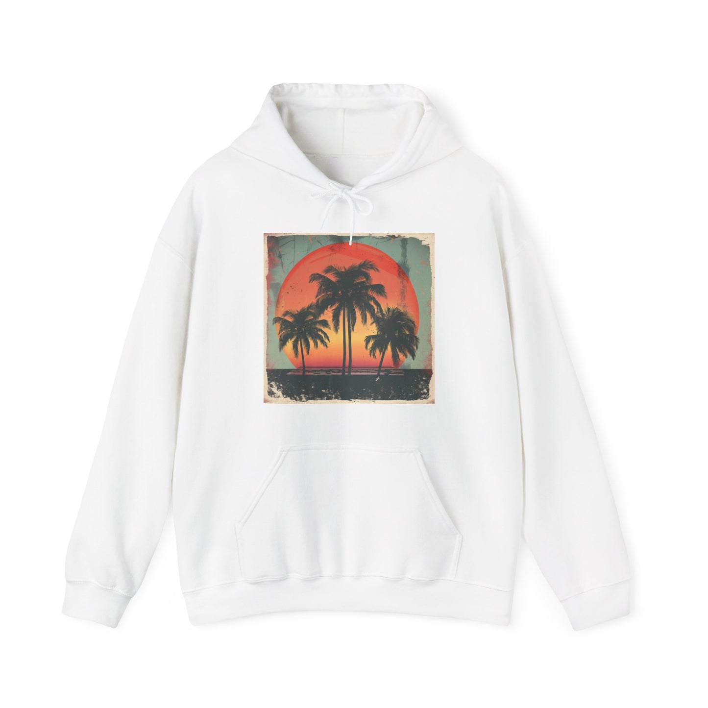 Vintage Surf Hoodie : Palm Paradise