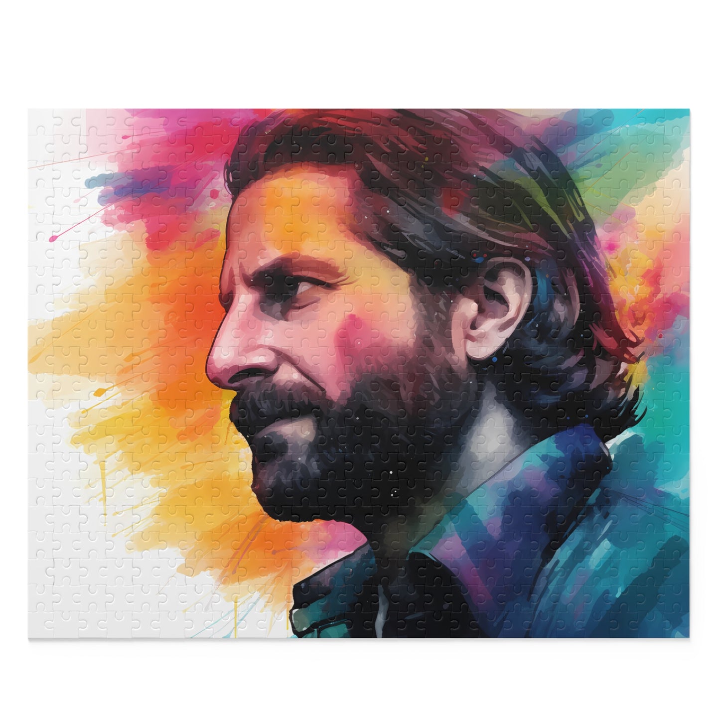 Neon Bradley Cooper Watercolor Puzzle | Puzzle | Back-to-School, Fall Picks, Games, Holiday Picks, Home & Living, Puzzles, TikTok, Valentine's Day, Valentine's Day Picks | Prints with Passion