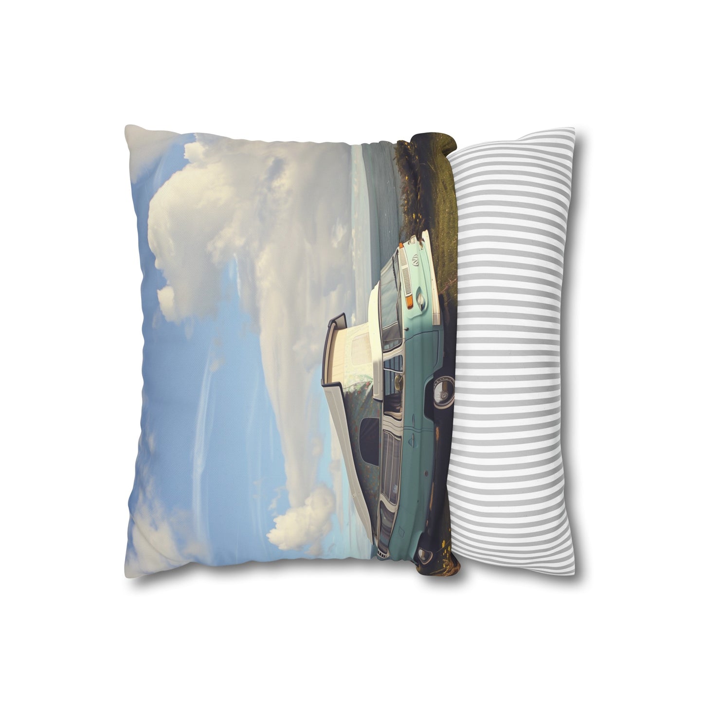 "Seaside Camper Dreams Pillowcase - High-quality, stylish design for all seasons. Perfect gift for adventurers! Shop now."