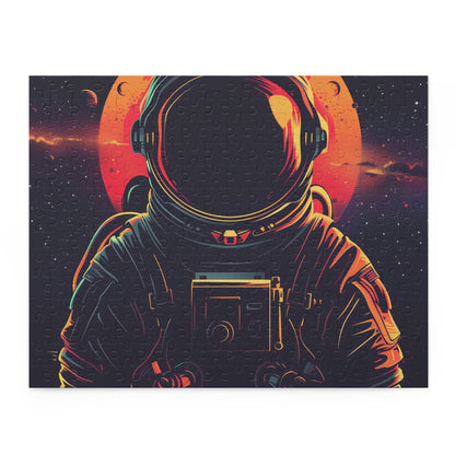 "Space Explorer Jigsaw Puzzle - Astronaut in outer space, perfect for space lovers and puzzle enthusiasts"