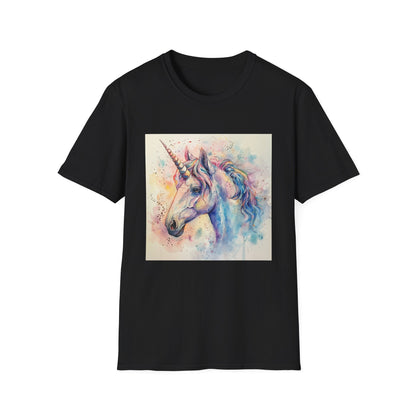 Mythical Majesty: Watercolor Unicorn Dream T-shirt | T-Shirt | DTG, Men's Clothing, Regular fit, T-Shirts, Unisex, Women's Clothing | Prints with Passion