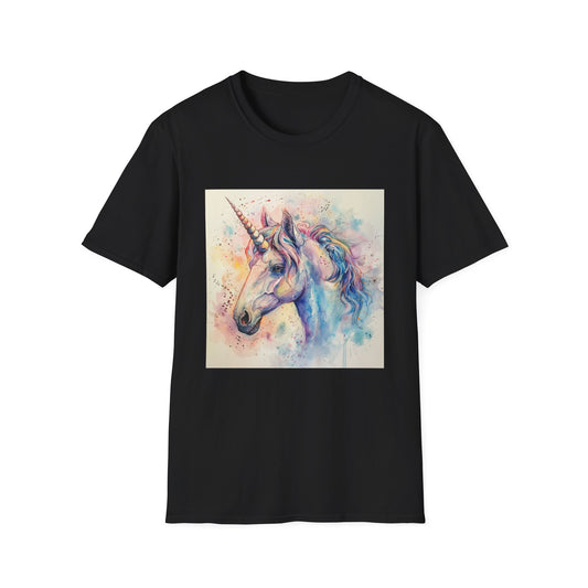 Mythical Majesty: Watercolor Unicorn Dream T-shirt | T-Shirt | DTG, Men's Clothing, Regular fit, T-Shirts, Unisex, Women's Clothing | Prints with Passion