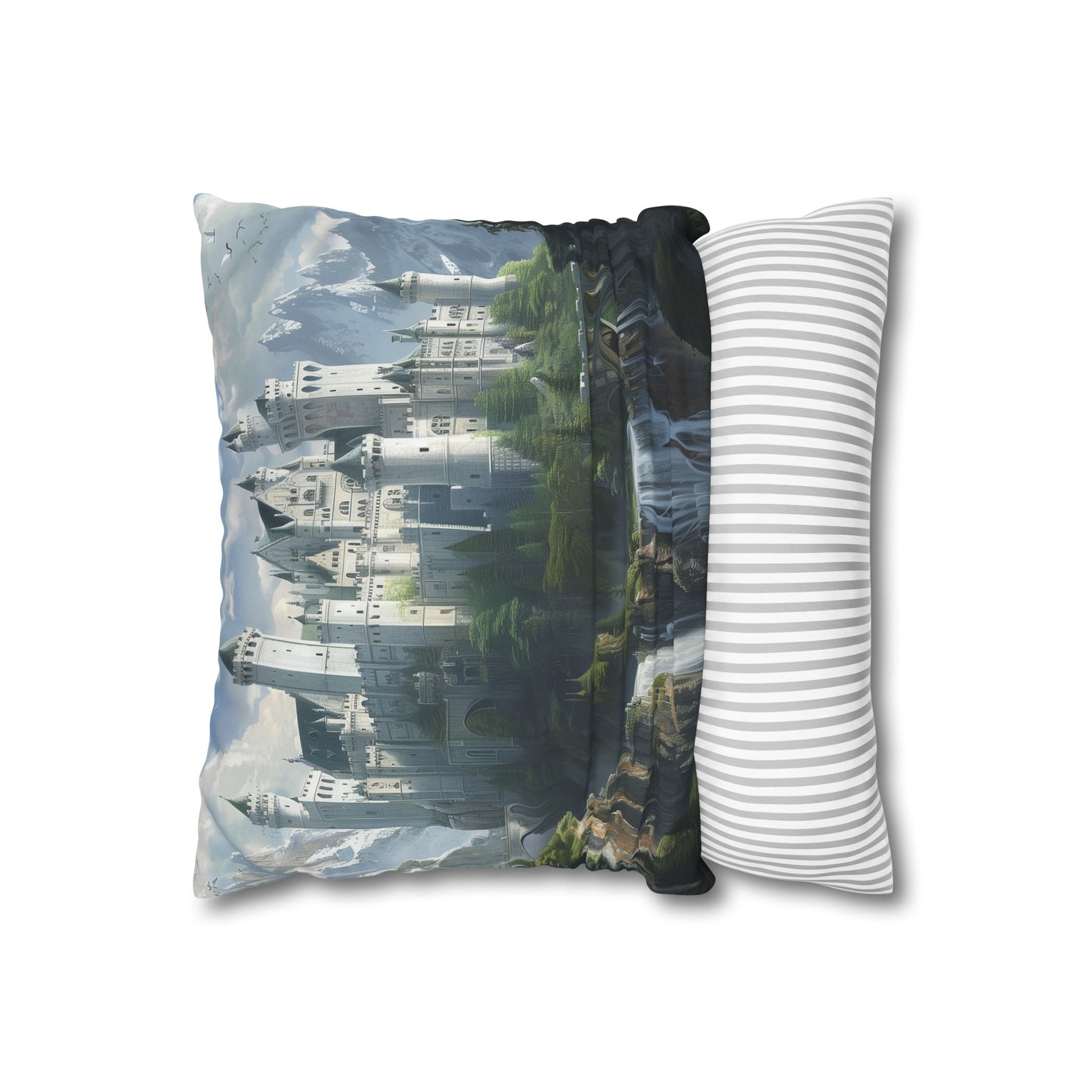 Enchanting Castle in the Clouds Pillowcase - High-Quality and Stylish Fantasy Bedding