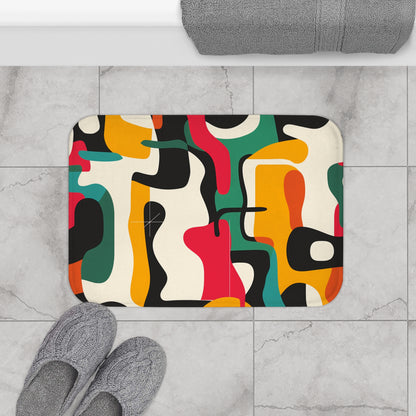 Abstract Bold Bright Bath Mat