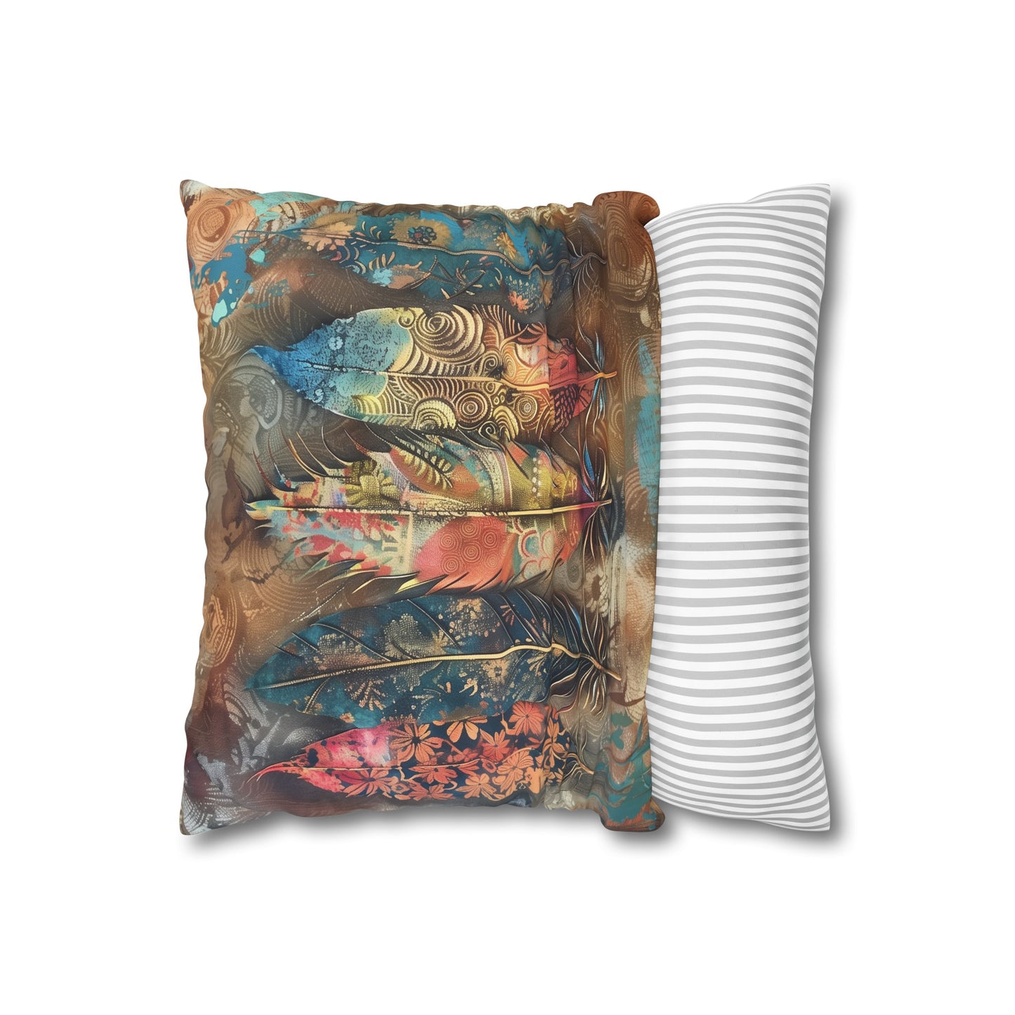 Bohemian Dreamcatcher Pillowcase - Feather Design for Stylish Comfort