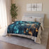 Mystical Wind Chimes Glowing in Night — Plush Fleece Throw Blanket — Product Detail View 9