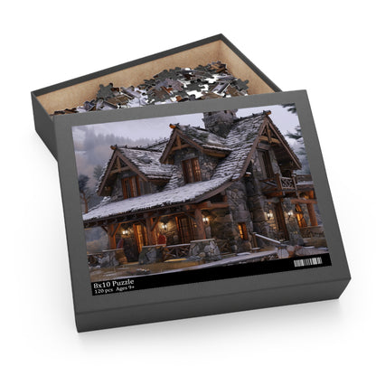 Rustic Mountain Cabin Puzzle | Puzzle | Back-to-School, Fall Picks, Games, Holiday Picks, Home & Living, Puzzles, TikTok, Valentine's Day, Valentine's Day Picks | Prints with Passion