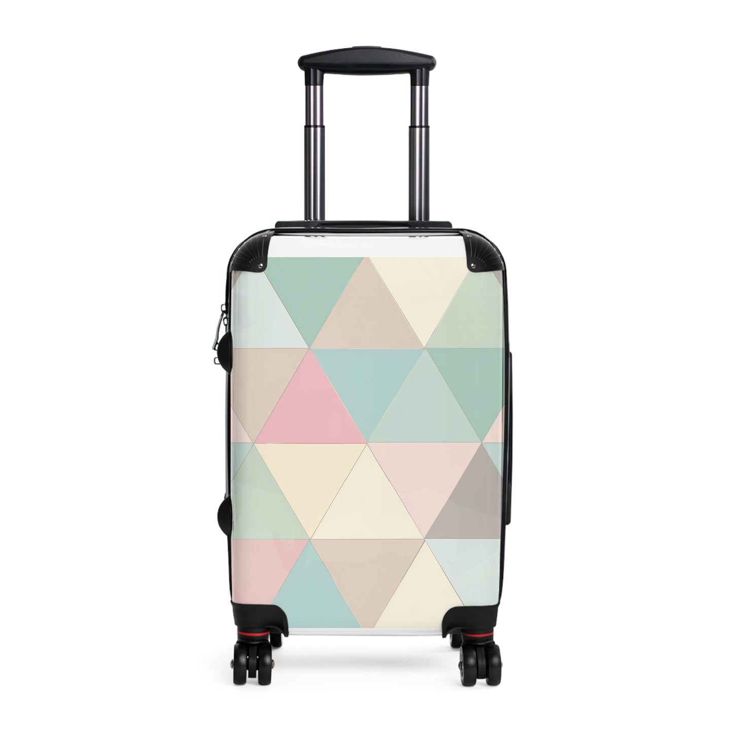 Travel in Style: Pastel Geometric Suitcase