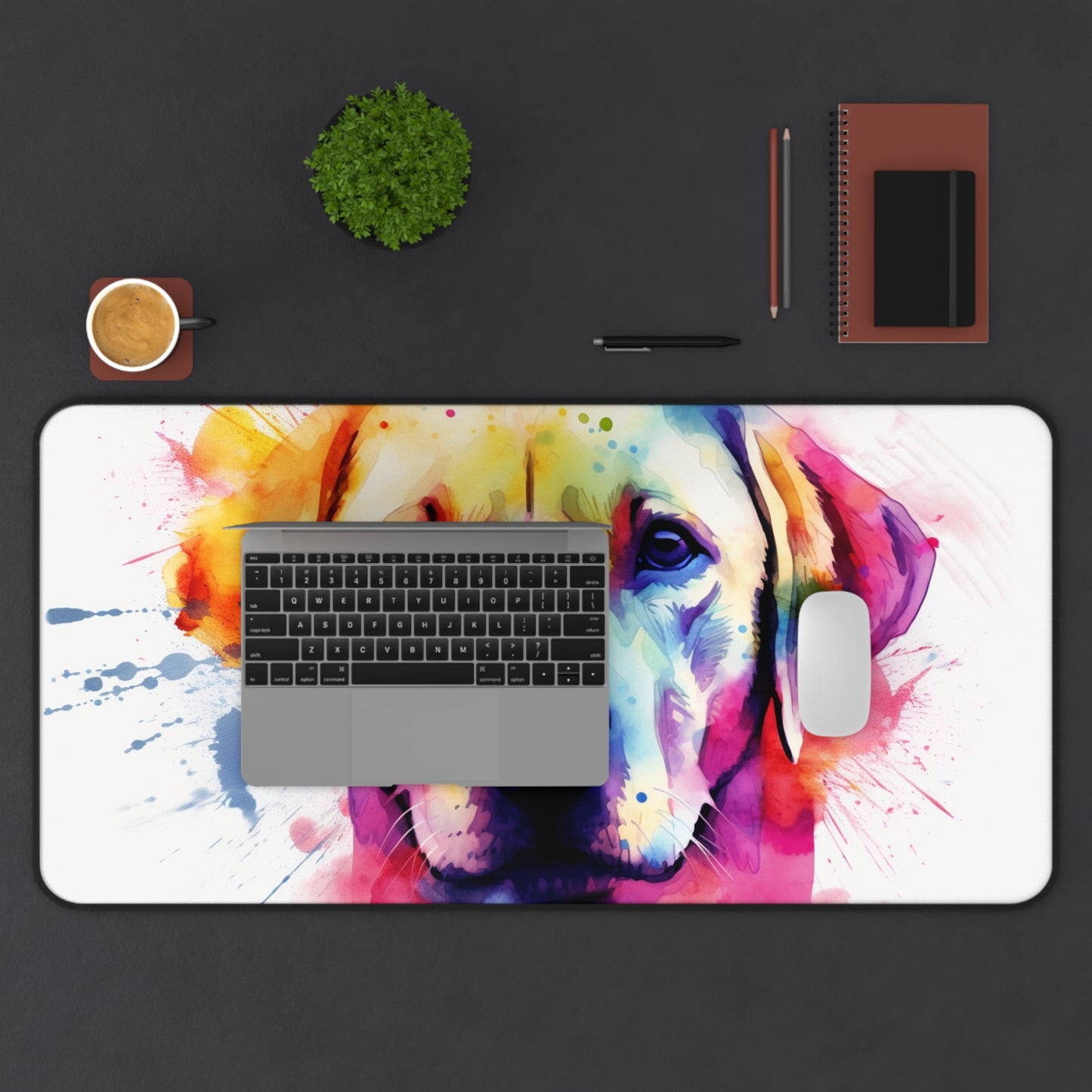 Labrador Love Desk Mat - Adorable canine design to protect and add personality to your workspace