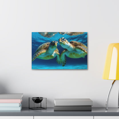 Turtle Paradise Canvas Print