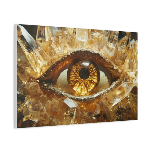 Levitating Crystals Forming an Eye (Edition II) — Canvas Wall Art — Product Detail View 6