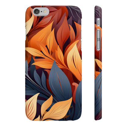 Autumnal Rhapsody: Floral & Foliage Phone Case