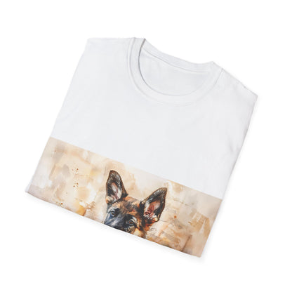 Adorable German Shepherd Watercolor Tee