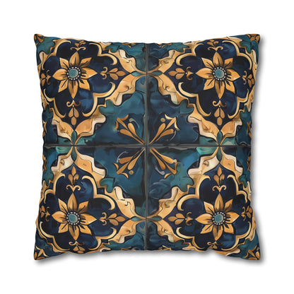 "Artisan Tiles Pillow Case Collection - Transform your bedroom decor with elegant traditional tile inspired design"