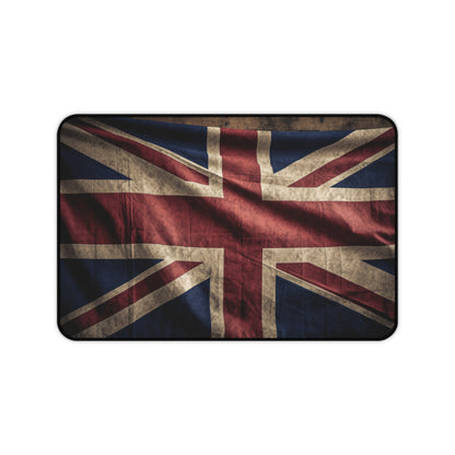 "Add British flair with Union Jack Great Britain desk mat, durable material for lasting use"