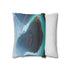 River Shaped Like a Dragons Tail — 40×40 Cushion Cover — Sofa & Living Room Lifestyle View