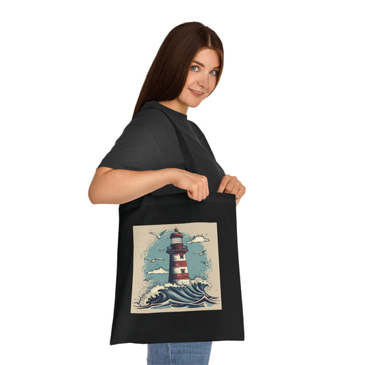 Ocean Beacon Tote Bag | Tote Bag | Accessories, Bags, Cotton, DTG, Totes | Prints with Passion