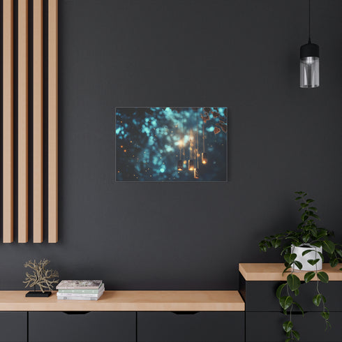 Mystical Wind Chimes Glowing in Night (Edition II) — Canvas Wall Art — Product Detail View 8