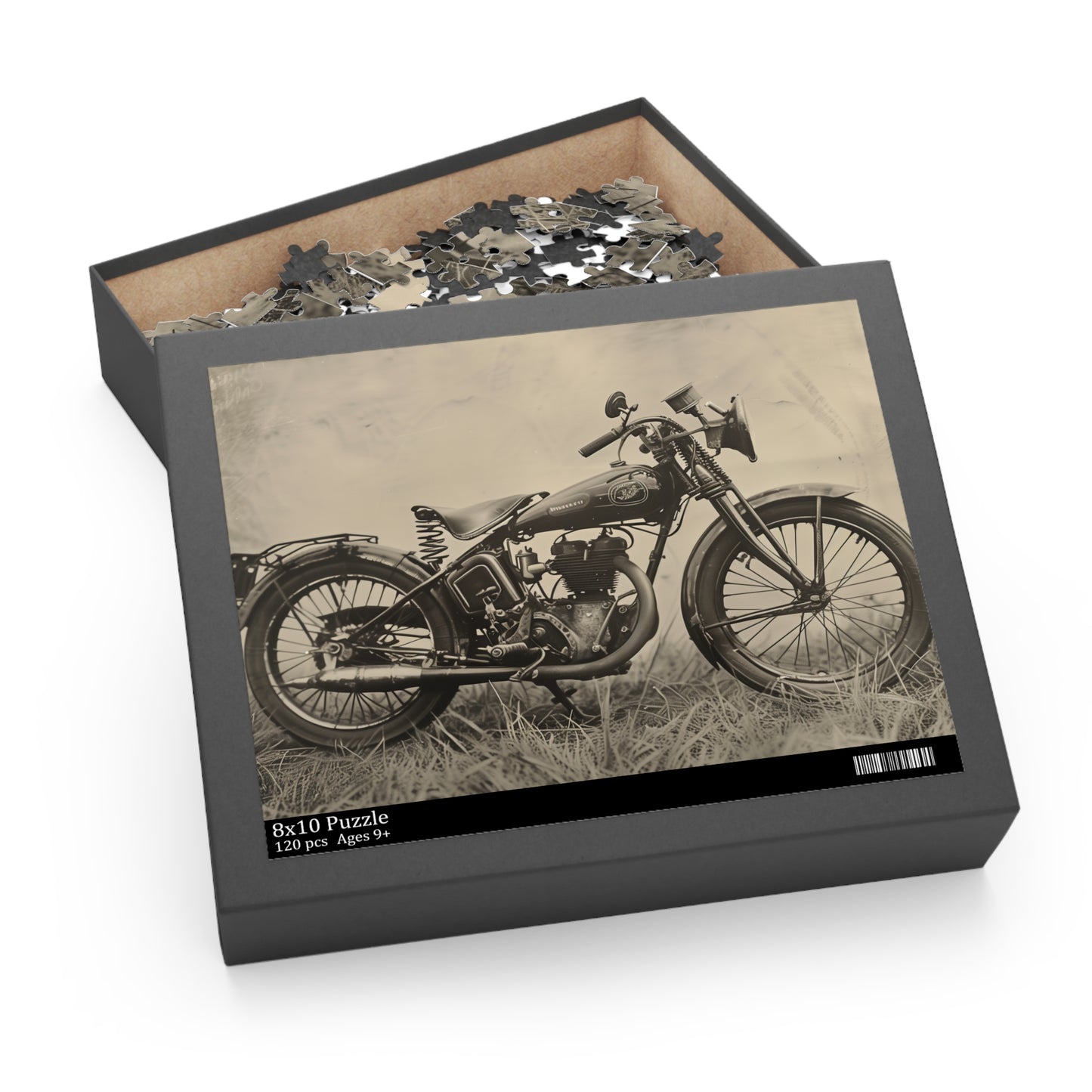 Retro Motorcycle Jigsaw Puzzle | Puzzle | Back-to-School, Fall Picks, Games, Holiday Picks, Home & Living, Puzzles, TikTok, Valentine's Day, Valentine's Day Picks | Prints with Passion