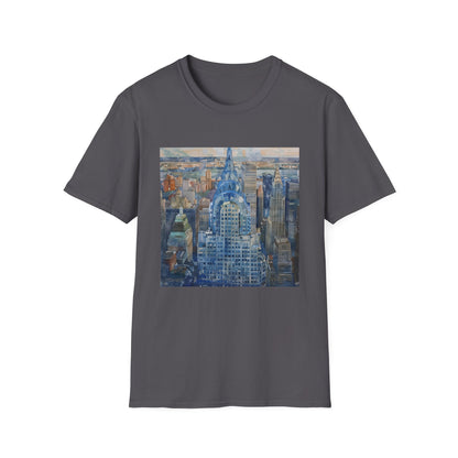 ## Art Deco on the Skyline: Chrysler Building Watercolor T-shirt