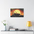 Rising Sun Behind a Shattered Planet — Canvas Wall Art — Product Detail View 7