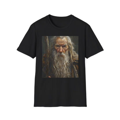 Elven Wisdom: The Timeless Guidance of Gandalf | T-Shirt | Cotton, Crew neck, DTG, Men's Clothing, Neck Labels, Regular fit, T-shirts, Women's Clothing | Prints with Passion