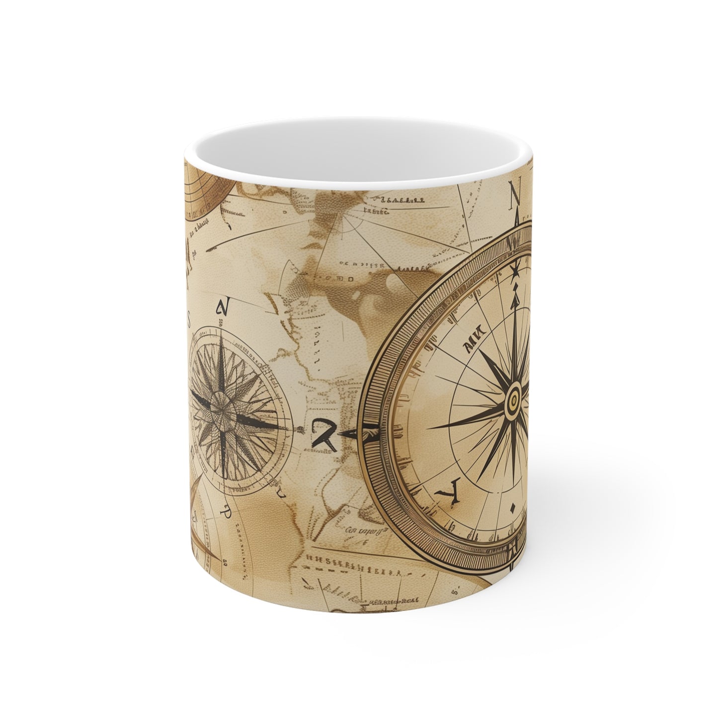 Explorer's Delight: Vintage Maps Coffee Mug