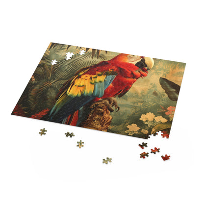 Escape to a vibrant tropical paradise with the Parrot Paradise Puzzle - perfect for bird lovers and puzzle enthusiasts.