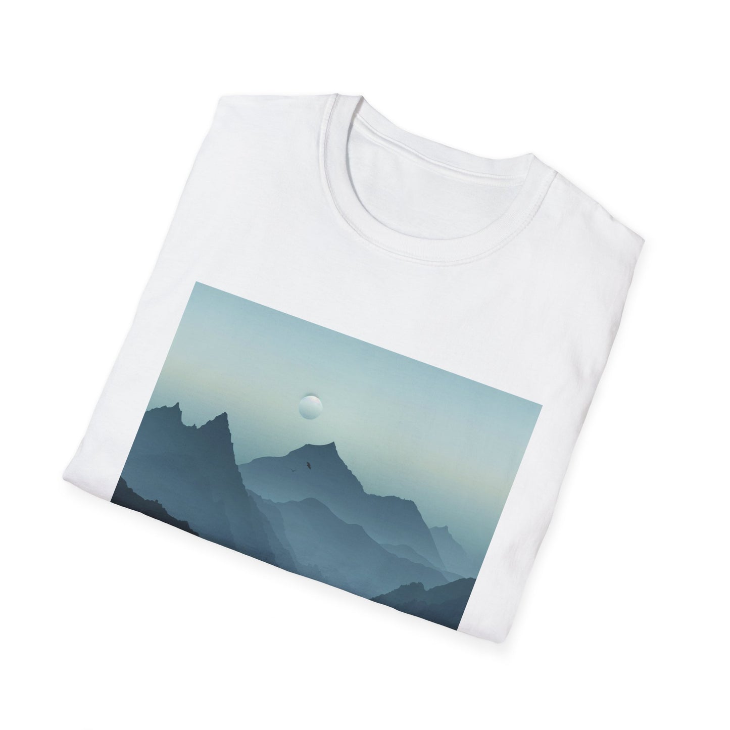 Mountain Tshirts: Minimalist Landscape, Range, Silhouette