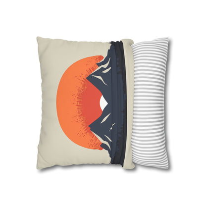 "Alpine Dawn Mountain Pillowcase - High-Quality, Stylish, Perfect for All Seasons | PrintsWithPassion"