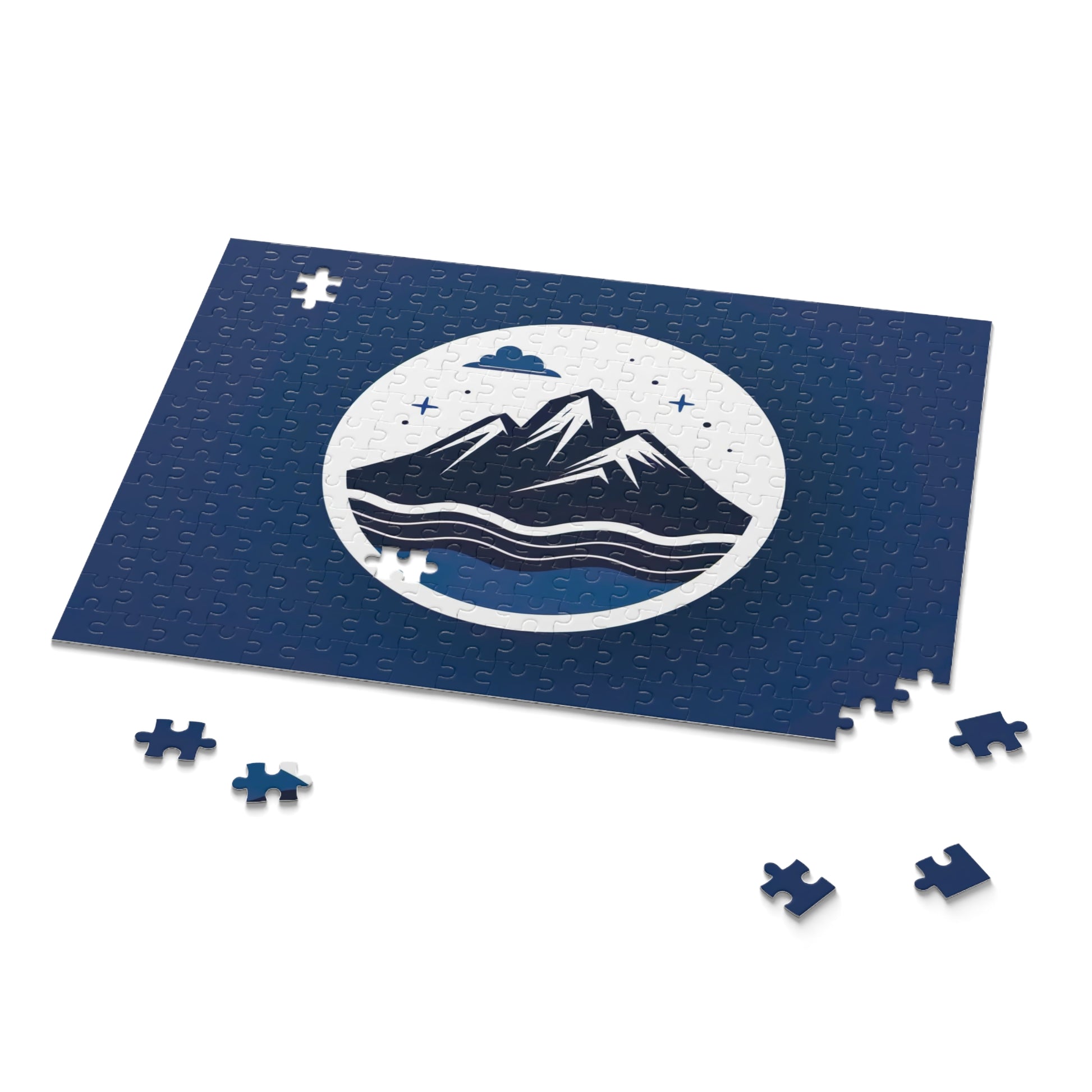 Mountain Logo Jigsaw Puzzle - Captivating mountain landscape puzzle, perfect for nature lovers.