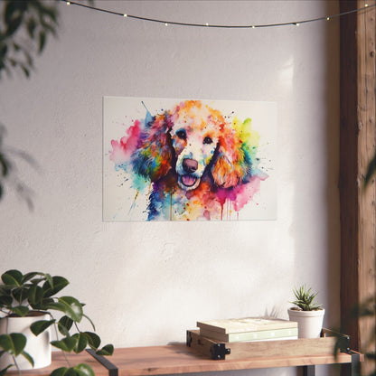 and fluffy warmth of this beloved breed. Adorn your walls with this delightful tribute to the wonders of companionship.