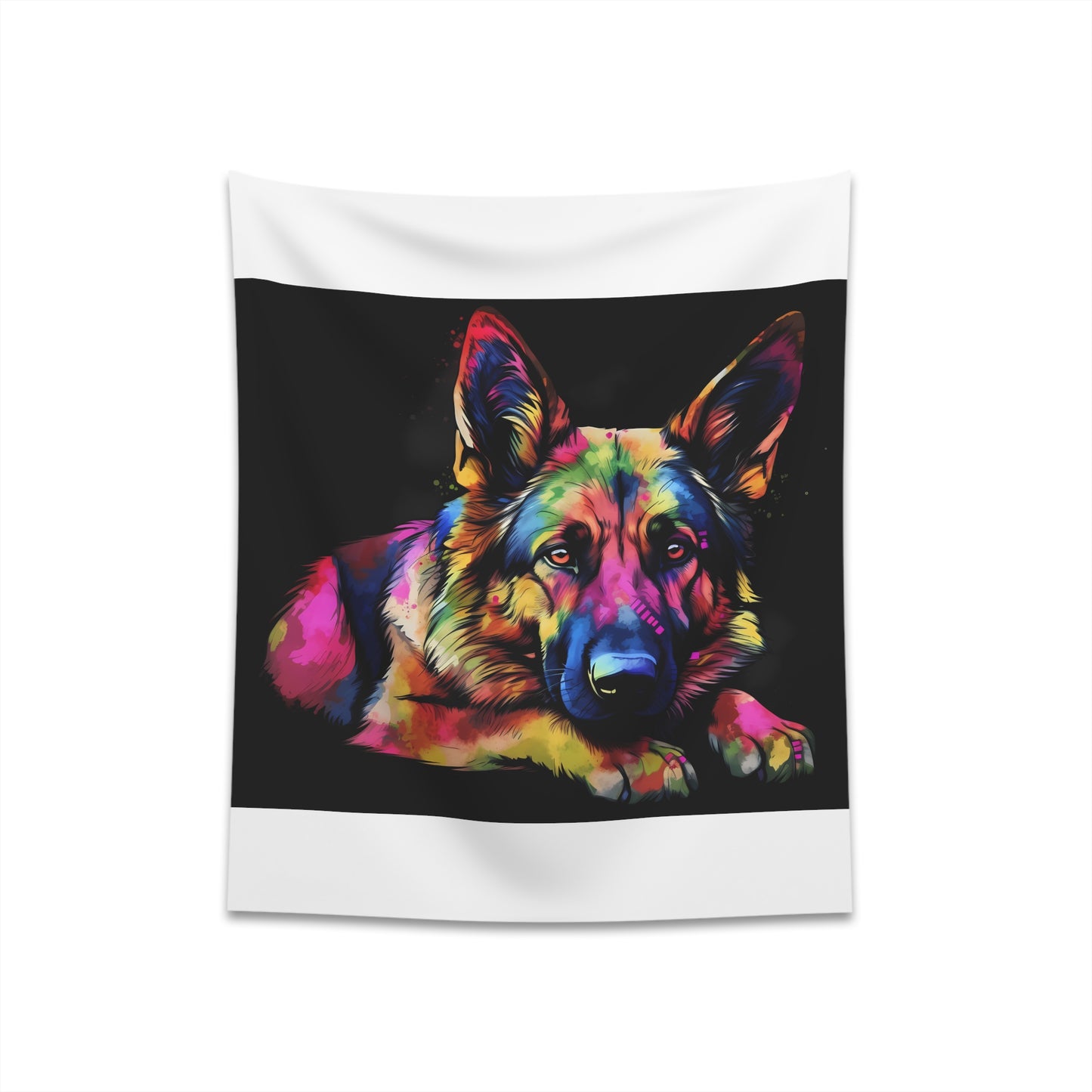 German Shepherd Guardian Tapestry: Strength and Loyalty Tribute, High-Quality and Stylish Gift - 34" x 40" and 57" x 57" Sizes