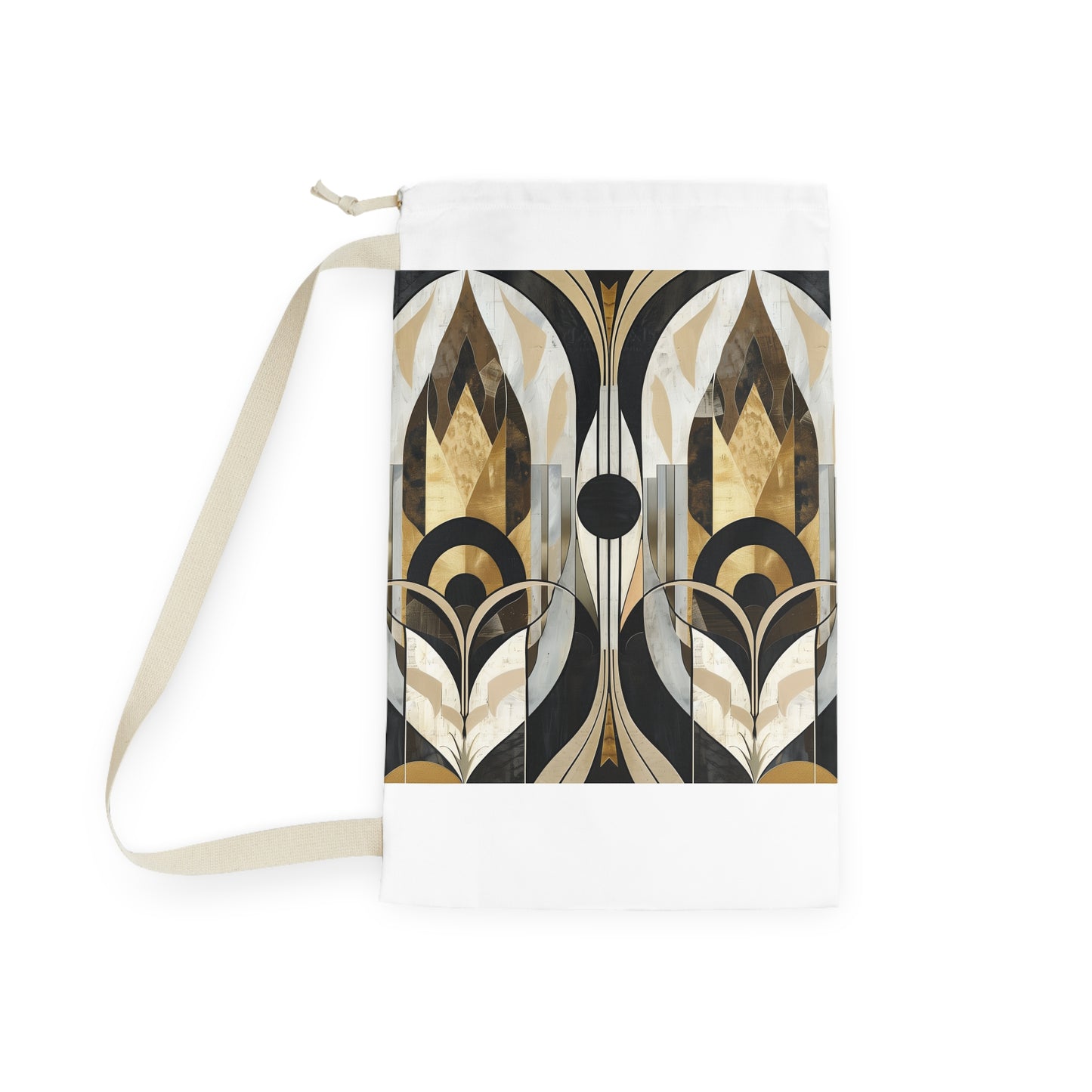 "Abstract Deco Laundry Bag - Stylish laundry bag with art deco pattern, durable materials, and unique design"