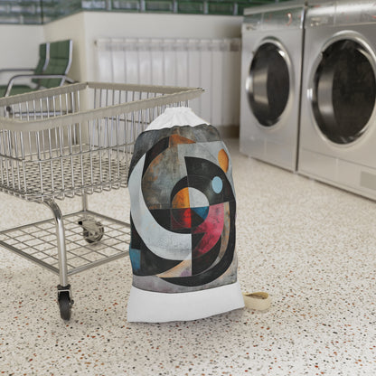 Stylish Geometric Shapes Laundry Bag for Trendy Space Organization