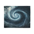 Storm Shaped Like a Spiral Eye Plush Fleece Throw Blanket