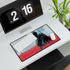 Robotic Knight Standing in Field of Red Gaming XXL Extended Desk Mat
