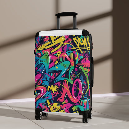 Neon Urban Graffiti Suitcase Collection