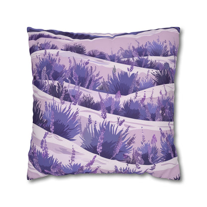 "Transform your bedroom with Lavender Fields pillowcase, featuring delicate lavender flowers for tranquil sleep and sweet dreams."