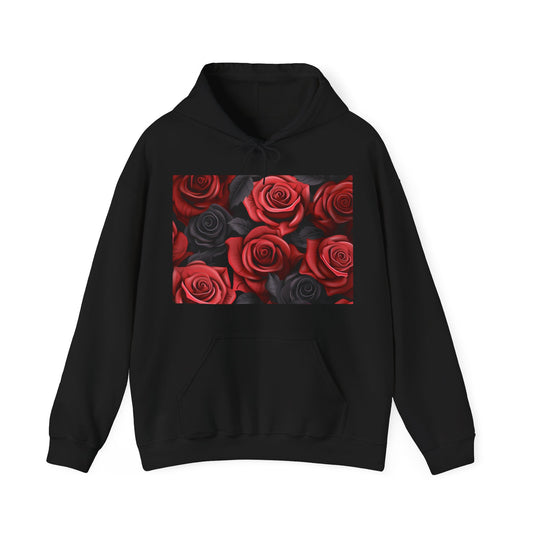 Dark Floral Elegance Hoodie | Hoodies | DTG, Hoodies, Men's Clothing, Regular fit, Unisex, Women's Clothing | Prints with Passion