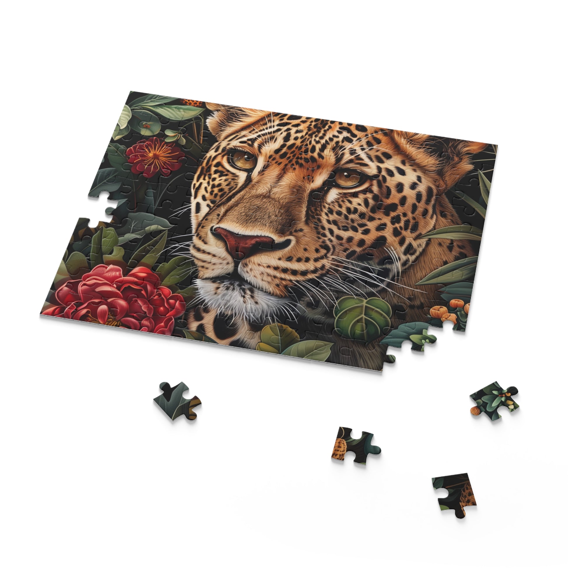 "Stunning Cheetah Wildlife Jigsaw Puzzle - Piece together the majesty of the fastest land animal in its natural habitat"