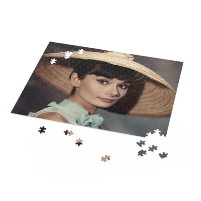 Audrey Hepburn Tribute Jigsaw Puzzle - Elegant and Charming Hollywood Icon Puzzle with Stunning Image